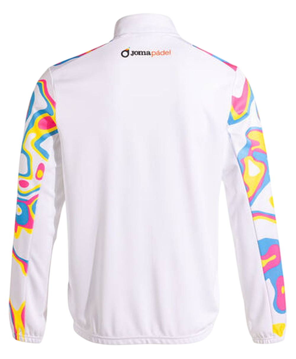 Мужская теннисная кофта Joma Torneo Capsule Full Zip Sweatshirt - белый