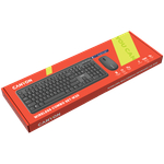 CANYON SET-W20 EN/HU Keyboard+Mouse Velvet Wireless Black
