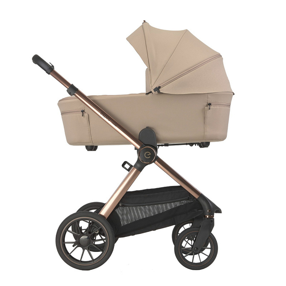 Детская коляска 3 в 1 Espiro Code 2025 и автокресло Pi Black 19 loving beige/Чёрный (Black 110)