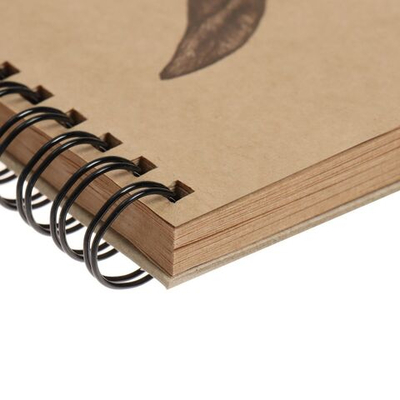 Альбом для эскизов А4, 50 листов на гребне Арабчики , обложка крафт-бумага, блок крафт-бумага 70 г/м²