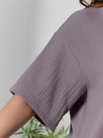 Блузка Вуаль-4 Виотекс СЕРЫЙ