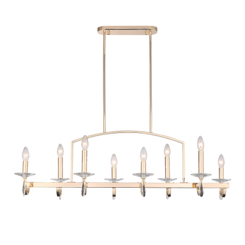 SL1405.223.08 Люстра подвесная ST-Luce Латунь/Латунь, Прозрачный E14 8*40W ЭЛЕГАНС