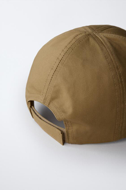 ZARA ОДНОТОННАЯ КЕПКА, ПЕСОЧНЫЙ