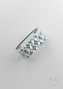 Схема PEYOTE, Схема браслета мозаичное плетение, узор из Miyuki Delica 11/0, файл PDF, №143