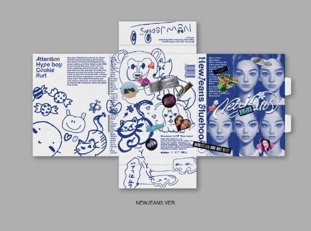Альбом New Jeans - 1ST EP NEW JEANS BLUEBOOK VER.