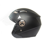 Шлем мото открытый HIZER 226 (M) matte-black,арт 14755