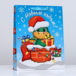 Пакет ,33 х 42 х 10 см ламинированный вертикальный "С Новым годом!" 9706085 (Disney)