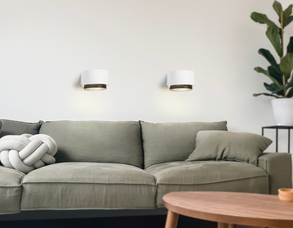 Светильник настенный TN71296 WH/BK белый/черный GX53 max 12W 95*62*120