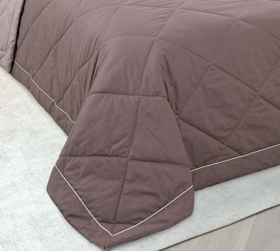 Двухспальный с европростыней комплект для сна с одеялом Шоколадное мороженое перкаль