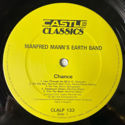 Винтажная виниловая пластинка LP Manfred Mann's Earth Band Chance (UK 1987)