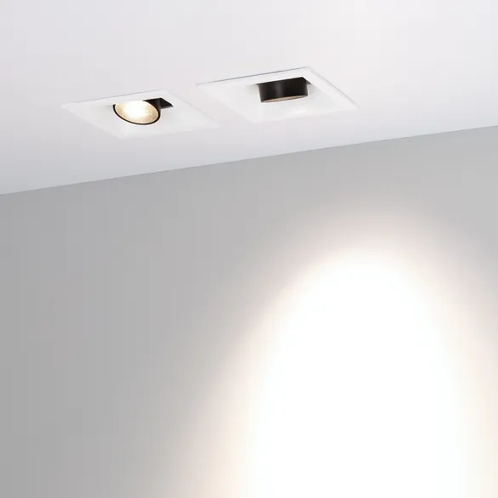 Светильник MS-ORIENT-BUILT-TURN-TC-S67x67-3W Warm3000 (BK-BK, 30 deg, 230V) (Arlight, IP20 Металл, 5 лет) 037206