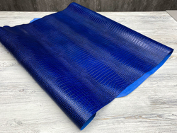 Crocco Bagon Blue (0,8-1,0 мм), цв. Синий, натуральная кожа
