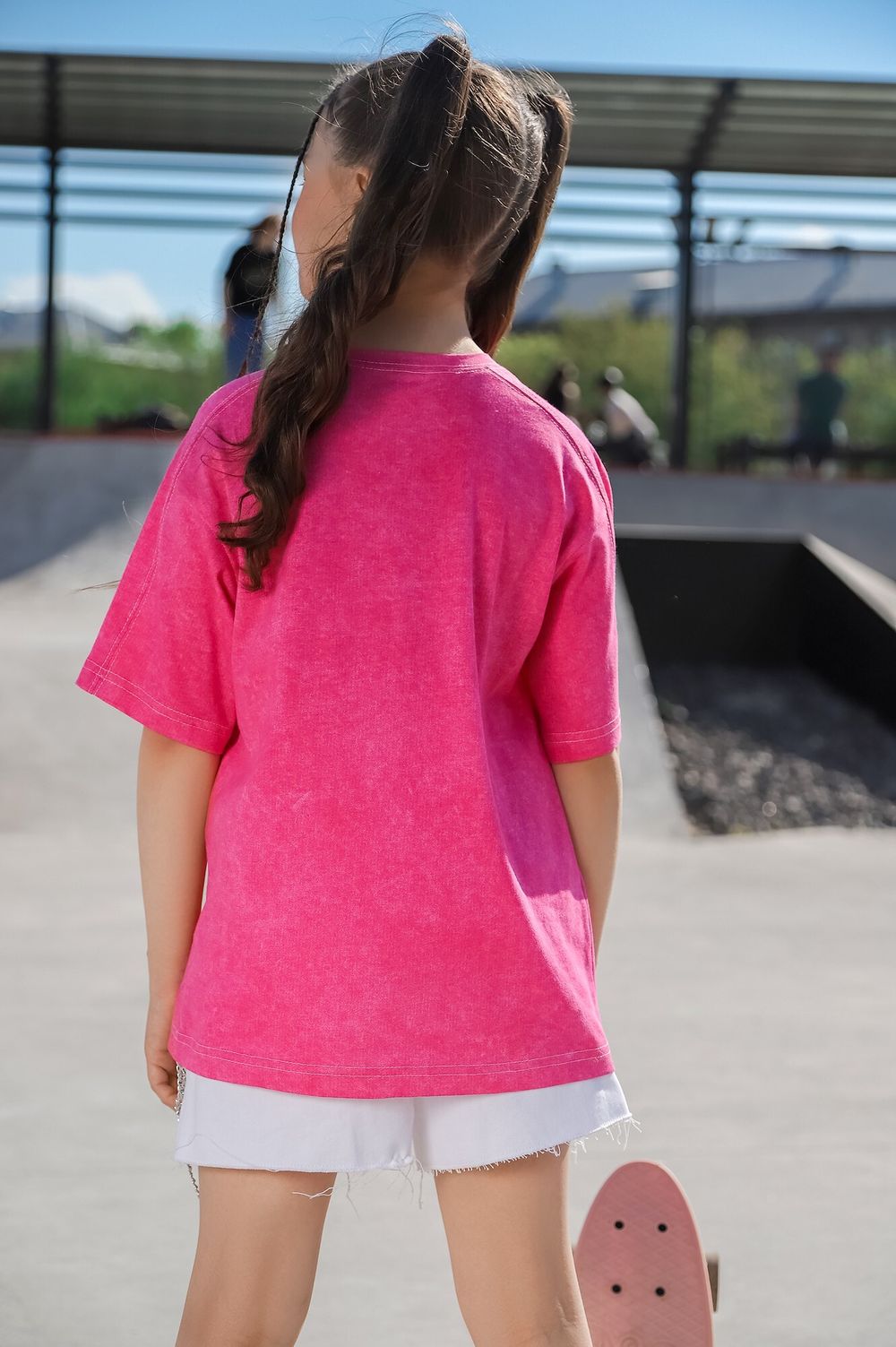 Фуфайка (футболка) для дев. Ривьера-1 Виотекс РОЗОВЫЙ