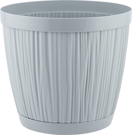 Горшок Эви VipSet 1,5л Серый с дренажной системой Сантино