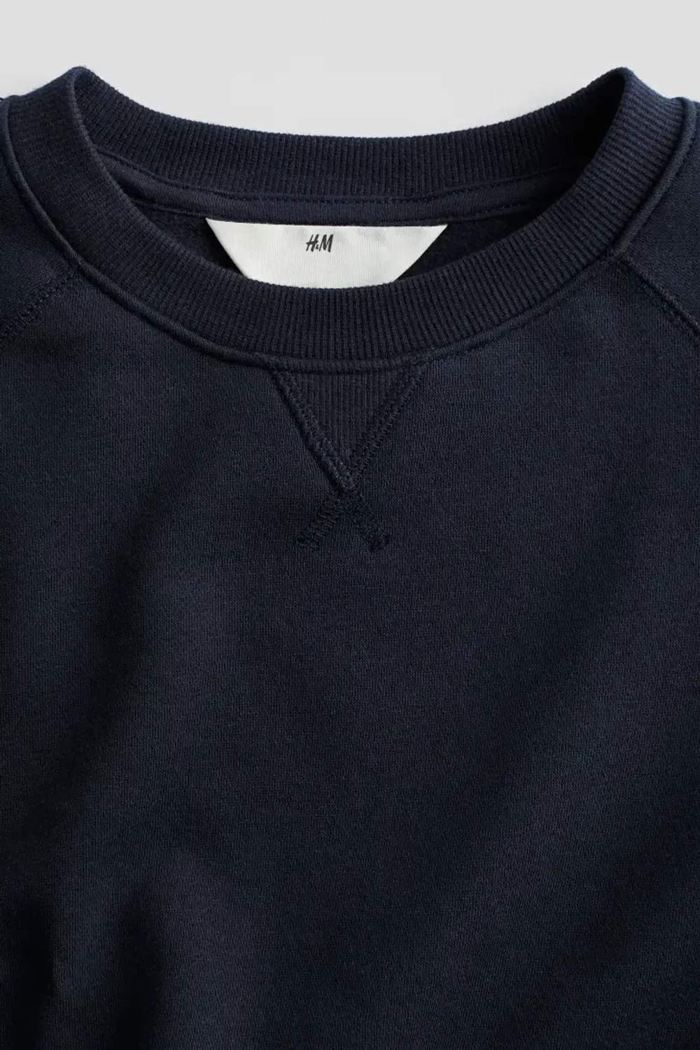 H&M Толстовка с круглым вырезом, темно-синий