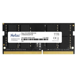 Оперативная память Память SO-DIMM DDR4 8GB PC25600 3200MHz CL22 Netac 1.2V (NTBSD4N32SP-08)
