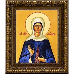 Нонна Святая Праведная. Икона на холсте.