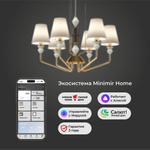 Умная люстра с декором из керамики 101012/6