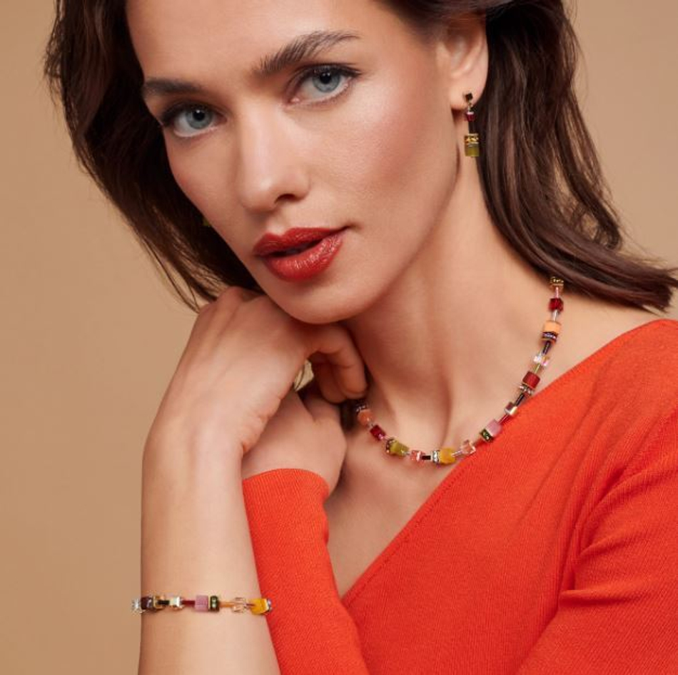 Серьги-пусеты Coeur de Lion Multicolor Indian Summer 2838/21-1585