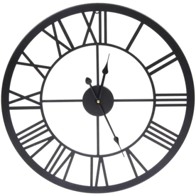 Часы настенные «LOFT HOME « 50см, черный металл