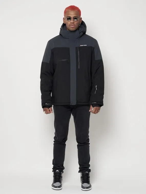 Куртка горнолыжная мужская, цвет чёрный, размер 48