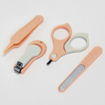 6996023 Детский маникюрный набор (ножницы, книпсер, пилка, пинцет), цвет розовый