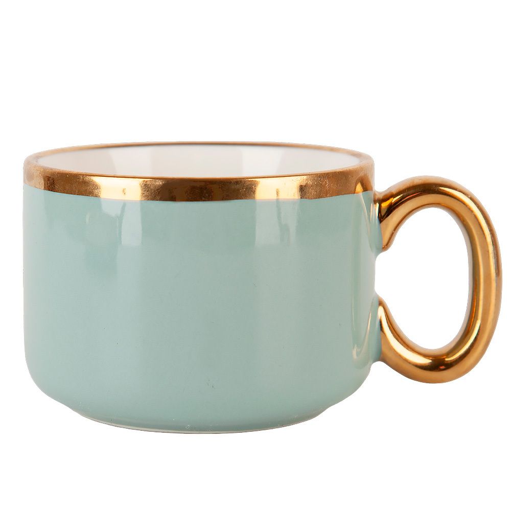 Чашка с блюдцем "Royal line.Mint " v=200мл. (min4) (транспортная упаковка)