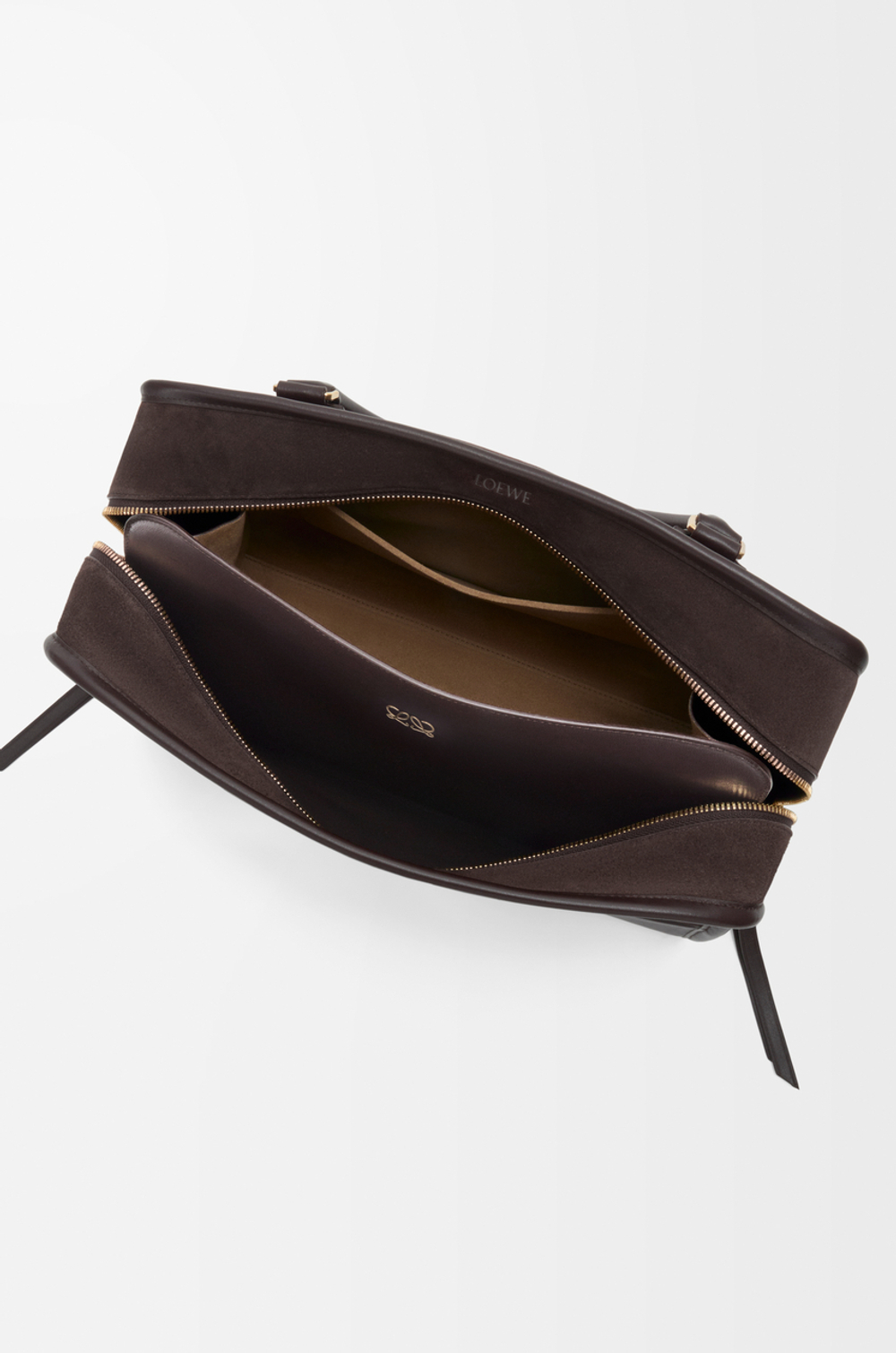 Loewe Большая сумка Amazona 180 из мягкой телячьей кожи, темно-каштановый