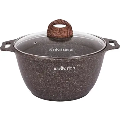 Кастрюля 3л «Granit ultra» (red) со стеклянной крышкой «Granit ultra» (red) кга32а