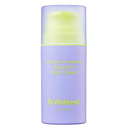 Крем для лица ночной ретинол и бакучиол By Wishtrend Vitamin A-mazing bakuchiol night cream 30 мл