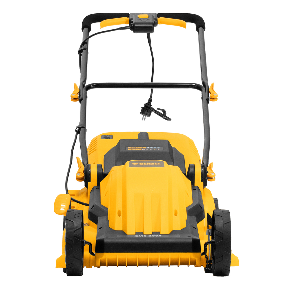 Газонокосилка электрическая GMC-2000, шир. 44см, 2000 Вт, 6 уров., травосб. 45 л Denzel