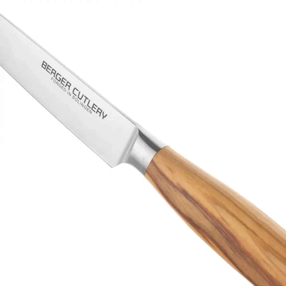 Нож для чистки и нарезки 12см Berger Cutlery Ergo Line Olive