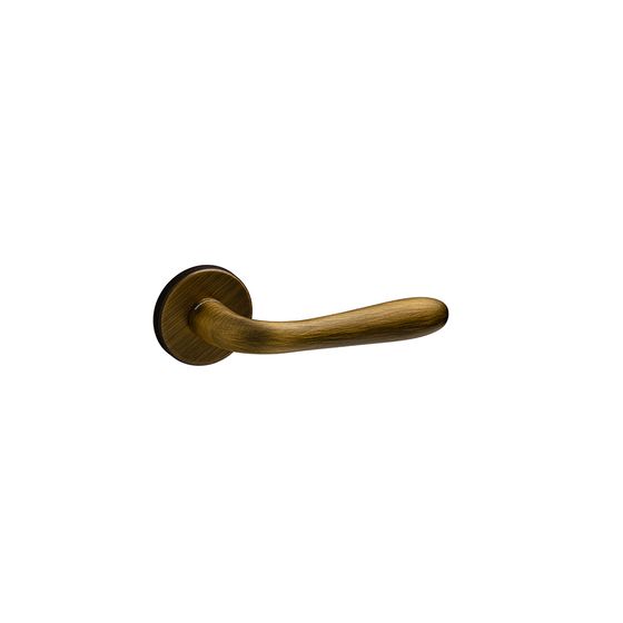 Дверная ручка Comit Profil Doors Goccia на розетке RO02 бронза матовая