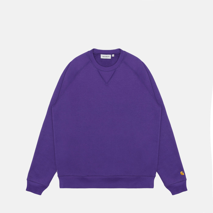 Толстовка мужская Carhartt WIP Chase Sweatshirt артикул:I033660_tyrian - купить в магазине Дайс
