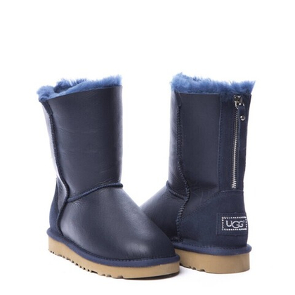 Угги Short Zip Metallic Navy
