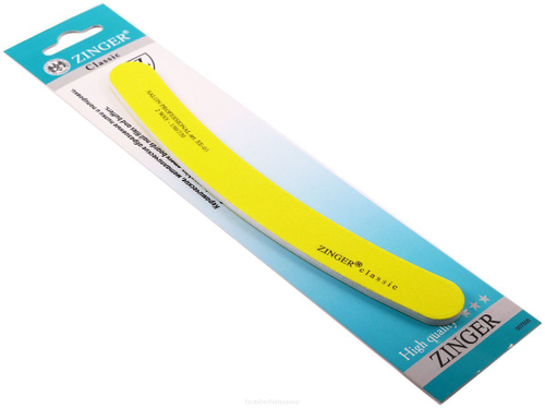 Zinger Пилка для ногтей CLASSIC EE-03 150/220 (банан жёлтый)