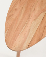 Журнальный столик Duvani из массива акации с выбеленной отделкой Ø110 x 60