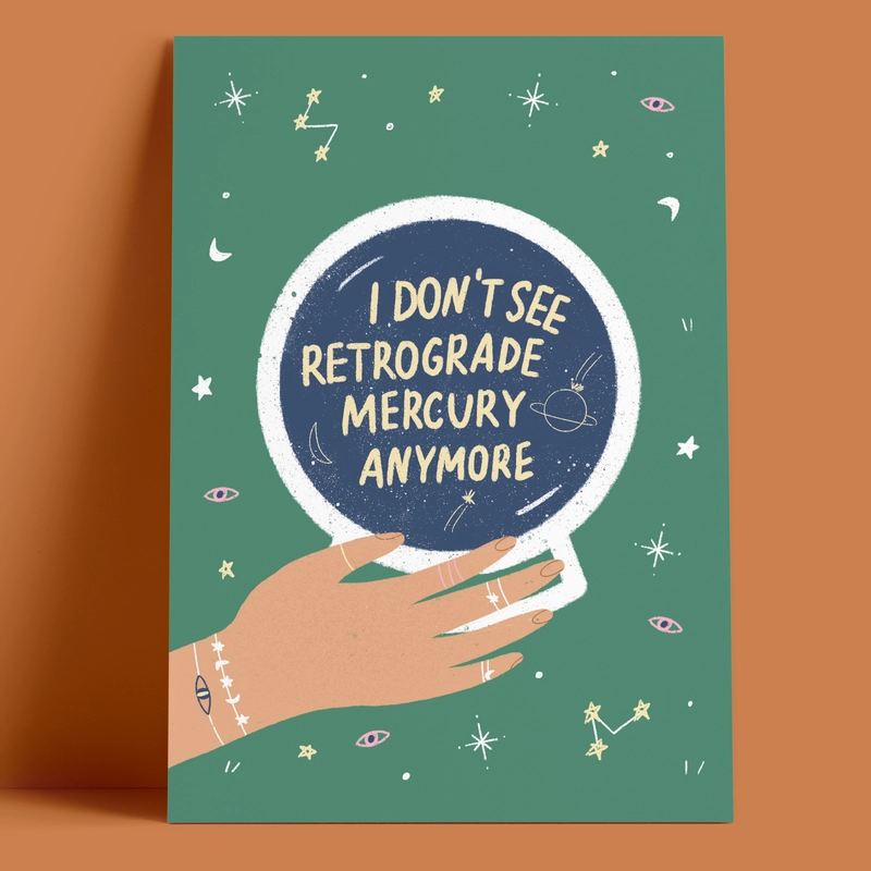 Открытка – Ретроградный Меркурий