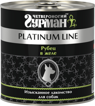 Четвероногий Гурман Platinum Line для собак Рубец говяжий в желе