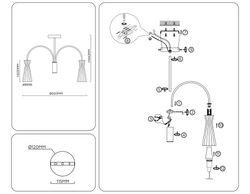 Ambrella Люстра на штанге Modern LH55701