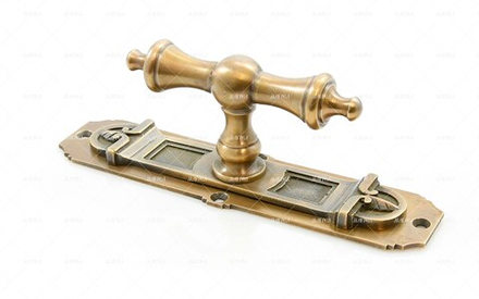 Ручка латунная оконная Дворцовая поворотная