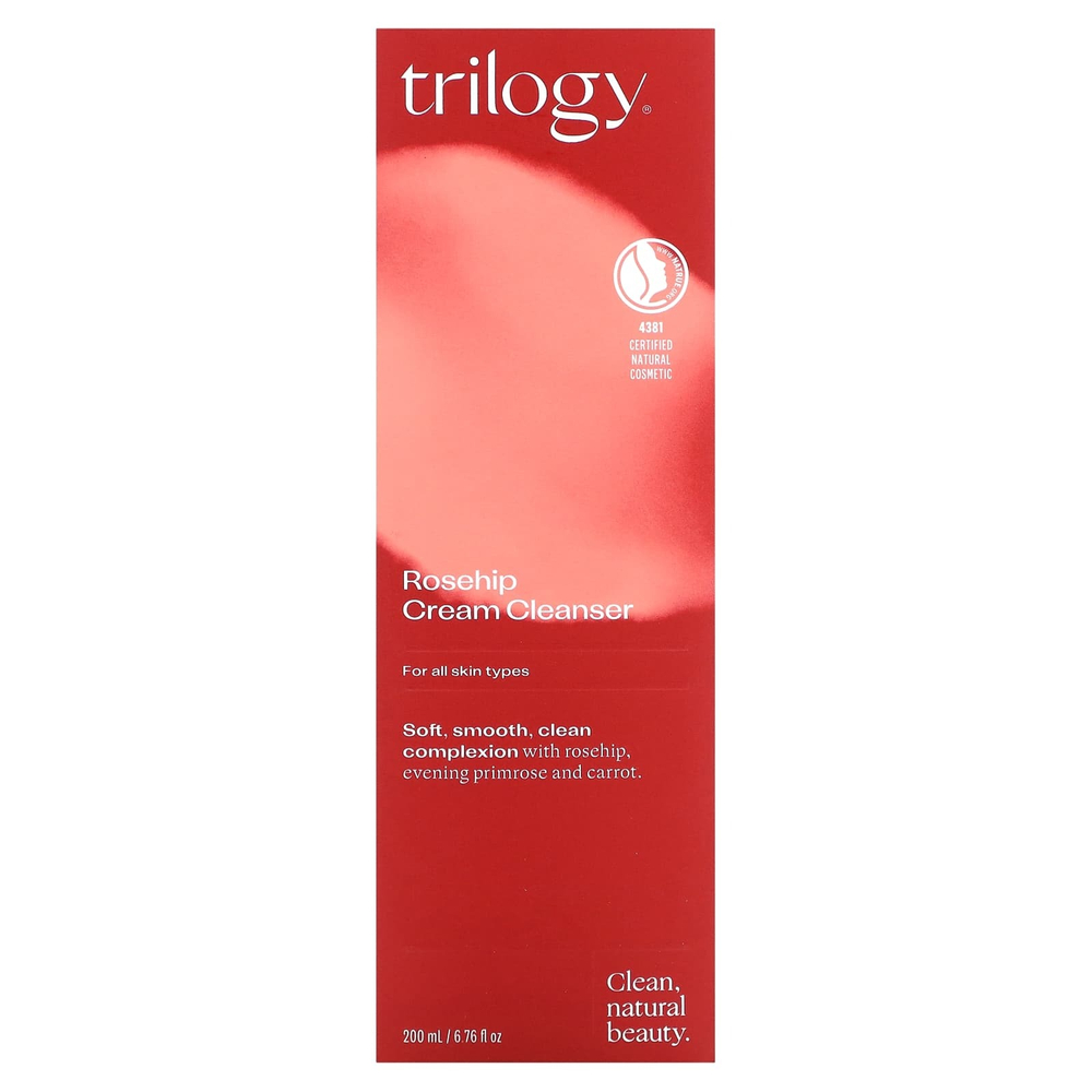 Trilogy, Очищающий крем с шиповником, для всех типов кожи, 200 мл (6,76 жидк. унц.)