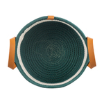 Корзина для хранения helly D27х14 см, бежевая/зеленая