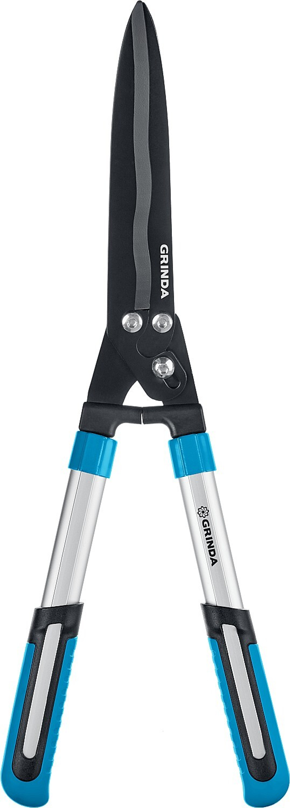 GRINDA PH-590, длина 590 мм, закаленные лезвия, тефлоновое покрытие, алюминиевые рукоятки, накладки TPR, кусторез, PROLine (423797)