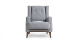 Кресло Плимут велюр серый