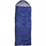 Спальник одеяло с капюшоном 200*70см 950гр синий +5С