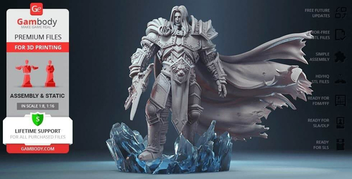 Артас Arthas Menethil world of warcraft wow Варкрафт  Коллекционная Фигурка Аниме
