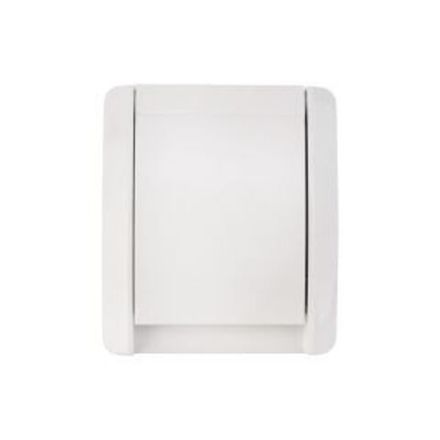 Розетка одноместная INDUSTRIAL IP54 с/з, о/у, белая KRANZ