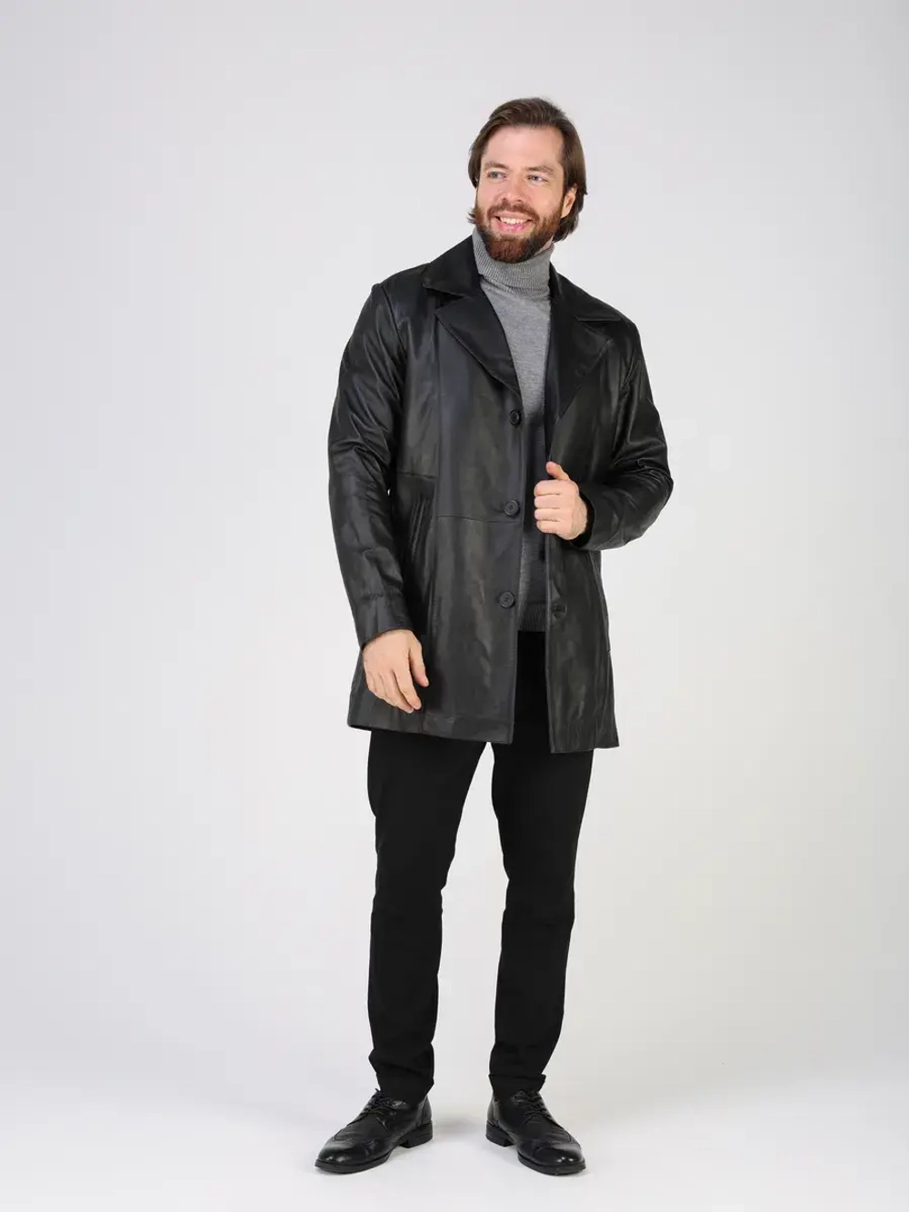 Кожаная куртка демисезонная блейзер пиджак