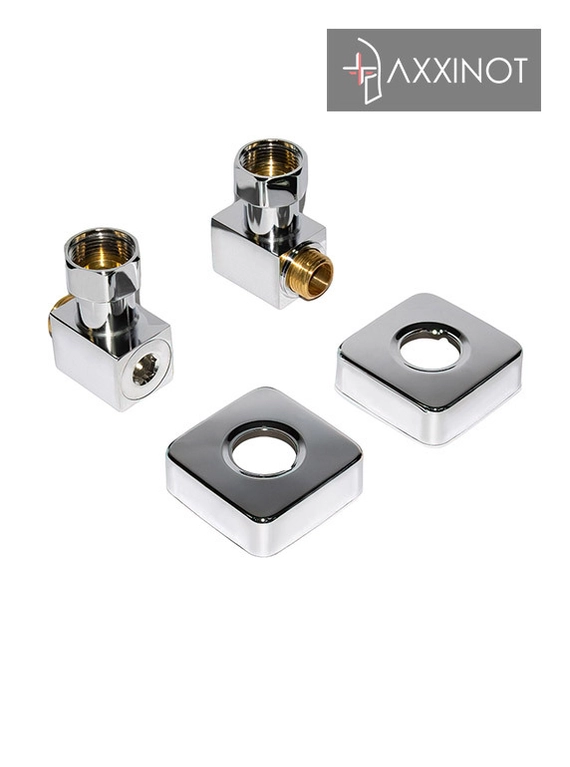 Набор фитингов угловой Квадрат 1/2 на 3/4 с квадратными отражателями